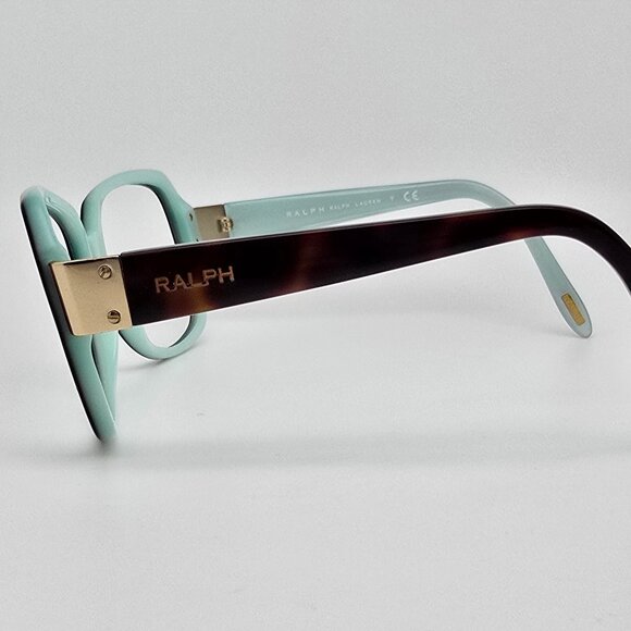 Ralph Lauren RA5138 601/13 Tortoise Gold on Tiffany Blue Sunglasses Frame 58mm - Picture 3 of 12
